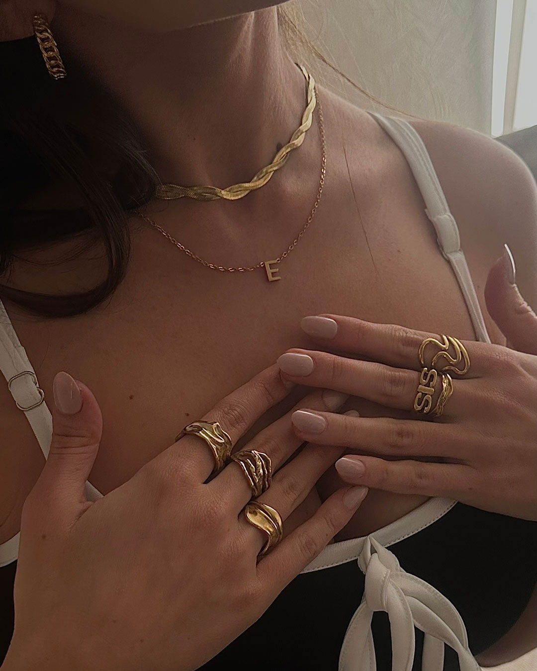 Jaylinette | Anel Grande em Ouro 18K