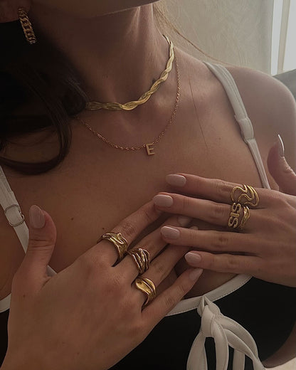 Jaylinette | Stor ring 18K guld