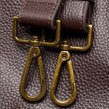 Adriani | Bolsa minimalista retrô macia de couro legítimo para uso diário