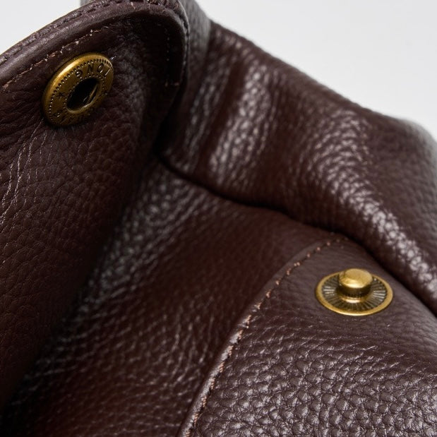 Adriani | Bolsa minimalista retrô macia de couro legítimo para uso diário