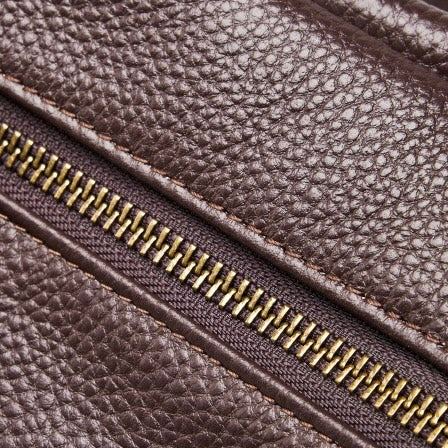 Adriani | Bolsa minimalista retrô macia de couro legítimo para uso diário