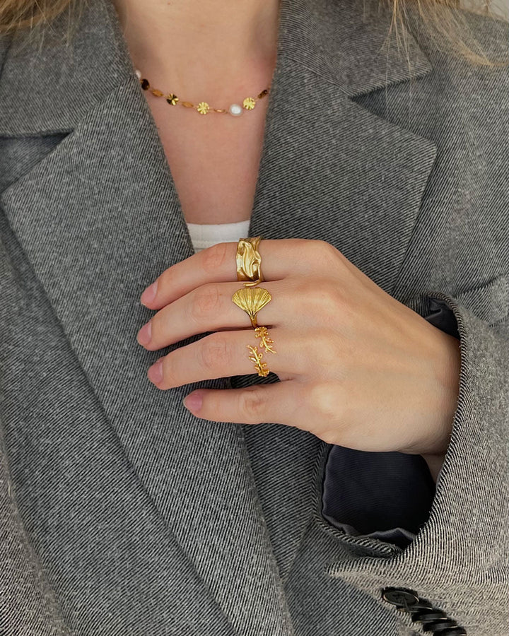 Jaylinette | Anel Grande em Ouro 18K