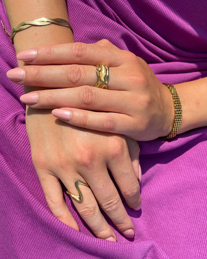 Jaylinette | Stor ring 18K guld