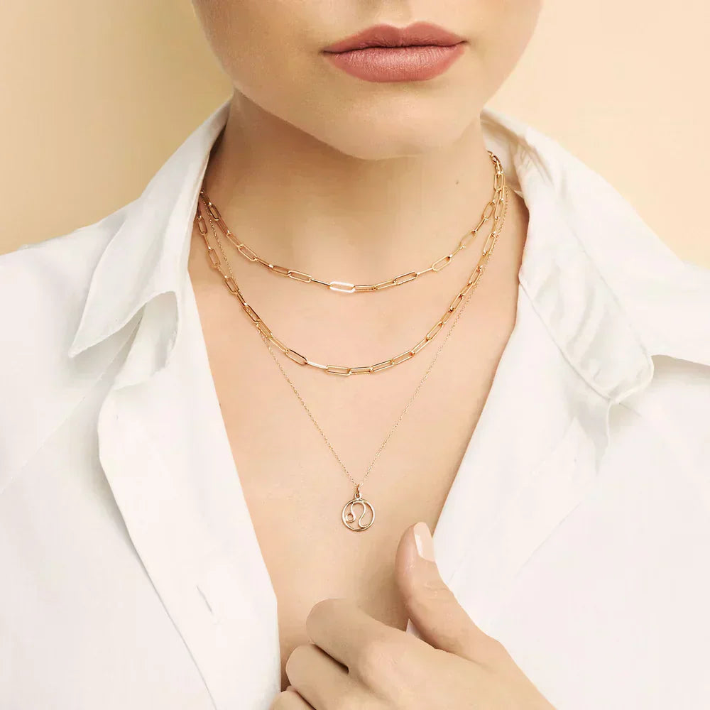 Rosalyette | Collar de Signo Zodiacal en Oro 18k