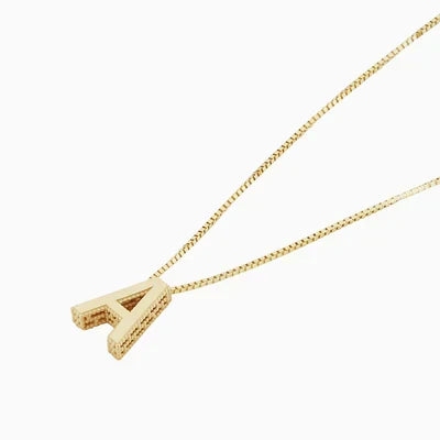 Halskæde med kærlighedsbrev-initial | Guld