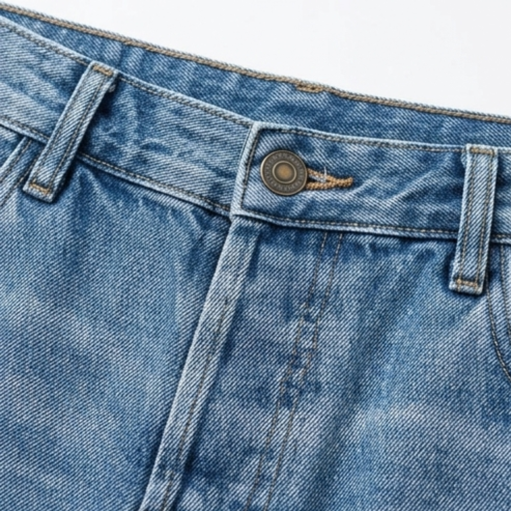 Jimena | Retro Fringed Cropped Straight Leg Jeans