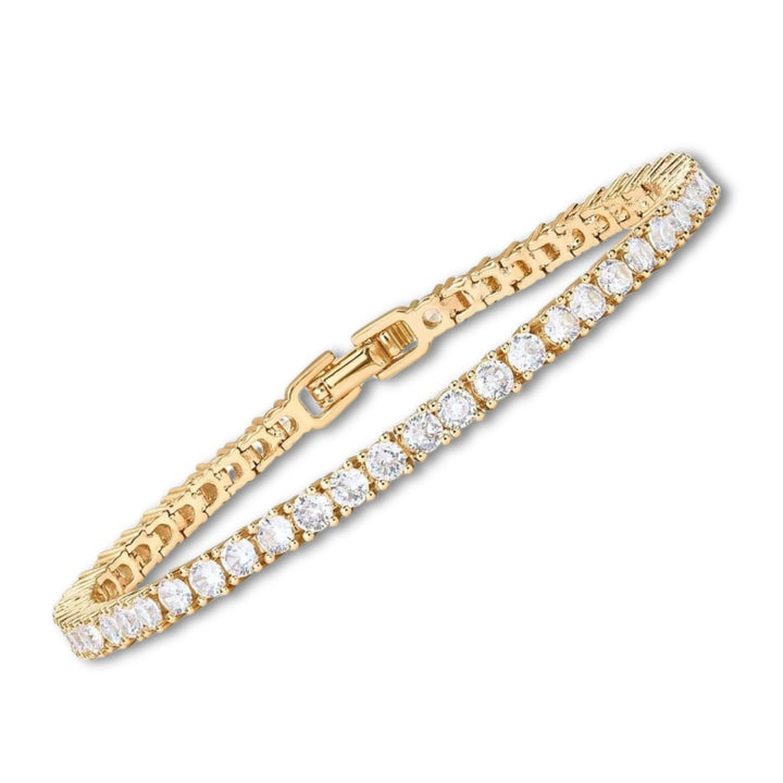 Moissanit Gold Tennisarmband
