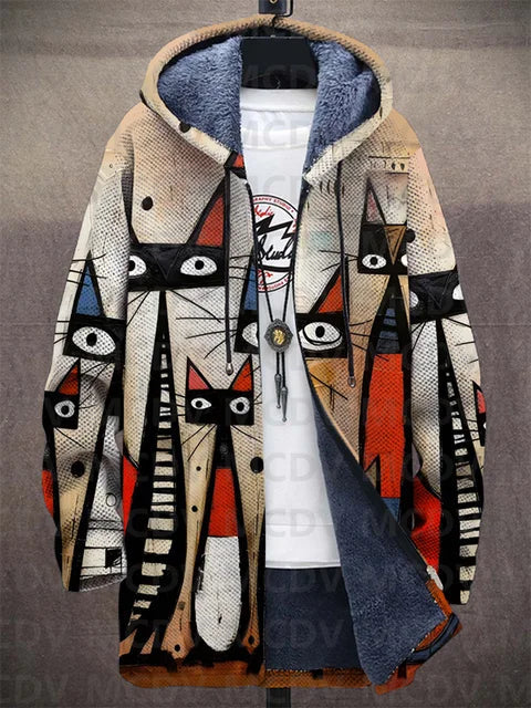 Lowanna | Luxus-Cardigan im Kunststil