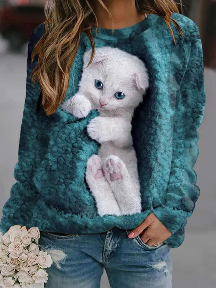 Neko™ - Sudadera con Estampado Acogedor de Gato