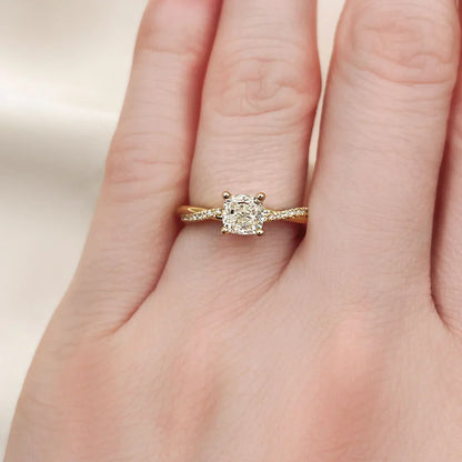 Ysmaryelle | Anillo de oro 18k