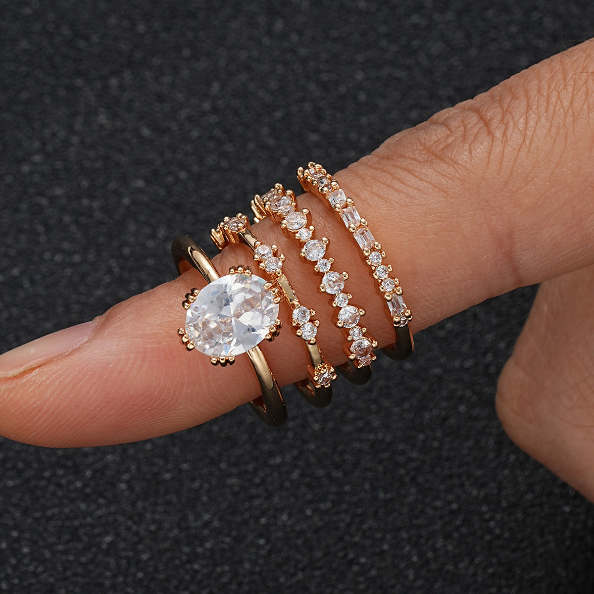 Solène Viremont Ring-Set | Gold