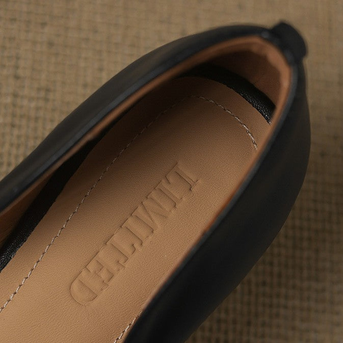 Tacones de gatito de cuero Calenne
