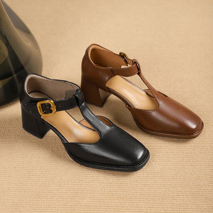 Marcele T-Riemen Lederpumps