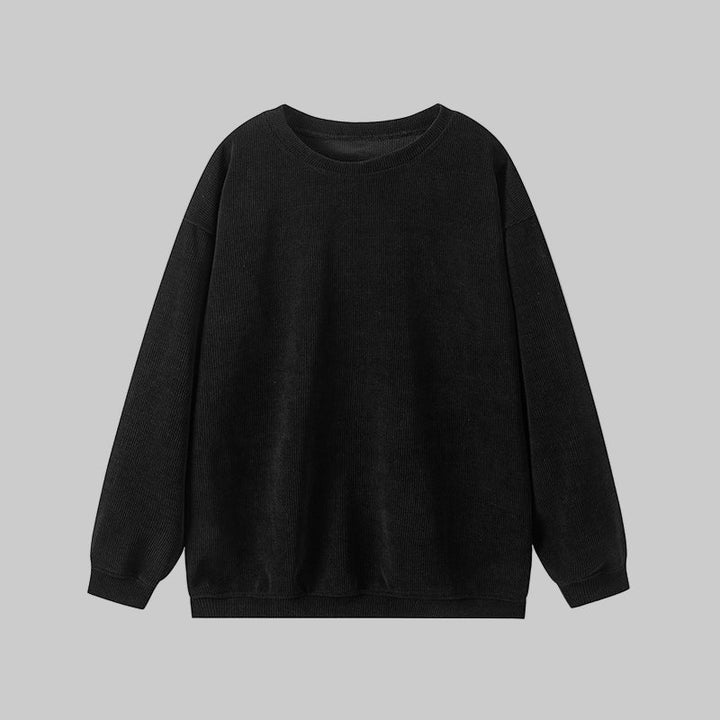 BRITLEY™ - Sudadera cómoda lisa de manga larga con cuello redondo
