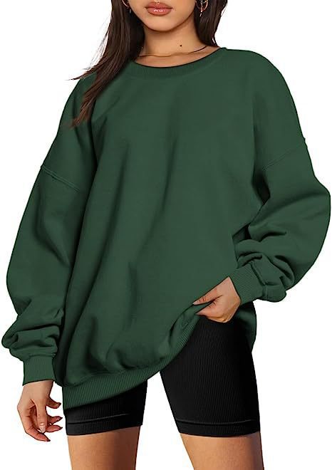 MARINIE™ - Dame Plus Size Oversized Sweatshirt med rund hals