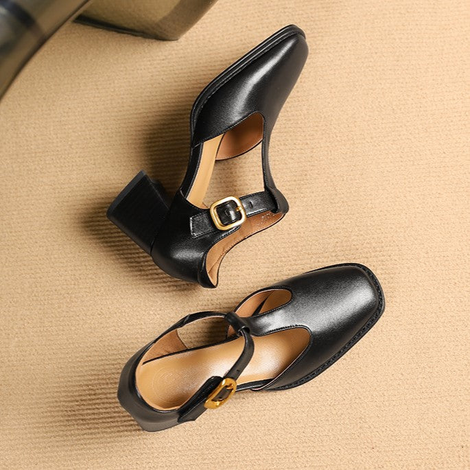 Marcele T-Riemen Lederpumps