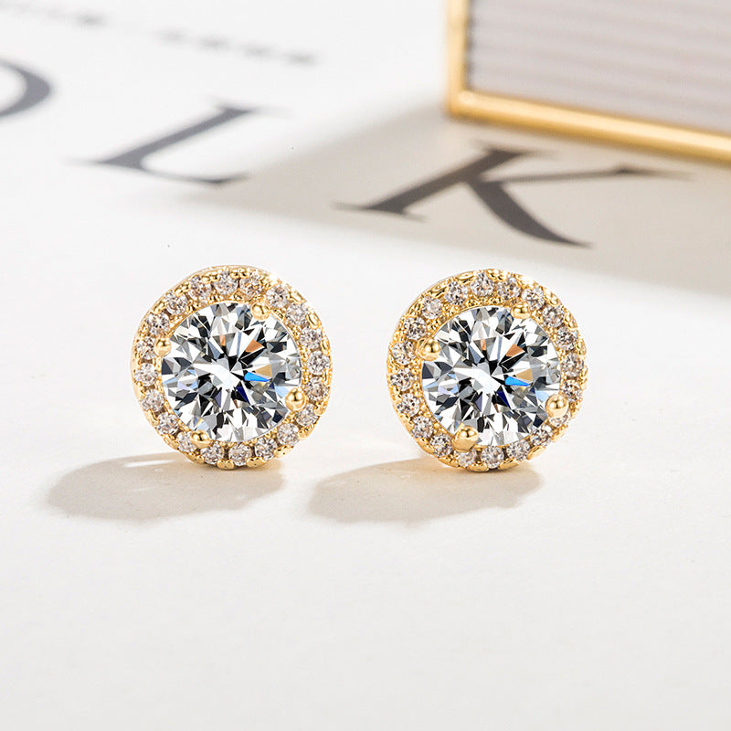 Pendientes de aro Solea Spark | Dorado