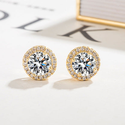Pendientes de aro Solea Spark | Dorado