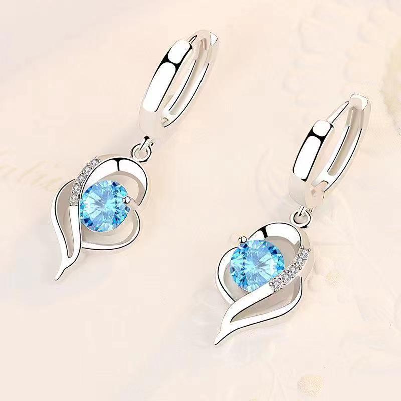 Pendientes de aro Eclipse Heart | Oro blanco