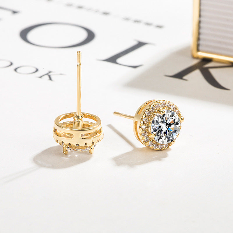 Pendientes de aro Solea Spark | Dorado