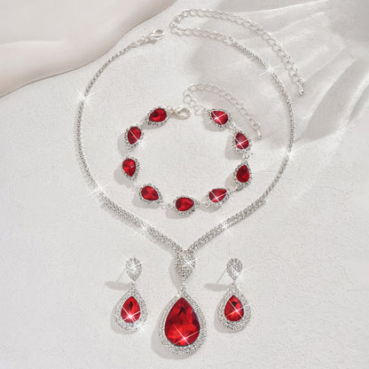 Conjunto de joias Thalira Bloodwynne | Ouro branco