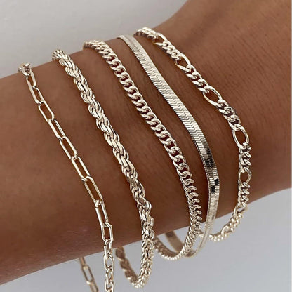 Conjunto de pulseiras Ellis Renner | Dourado