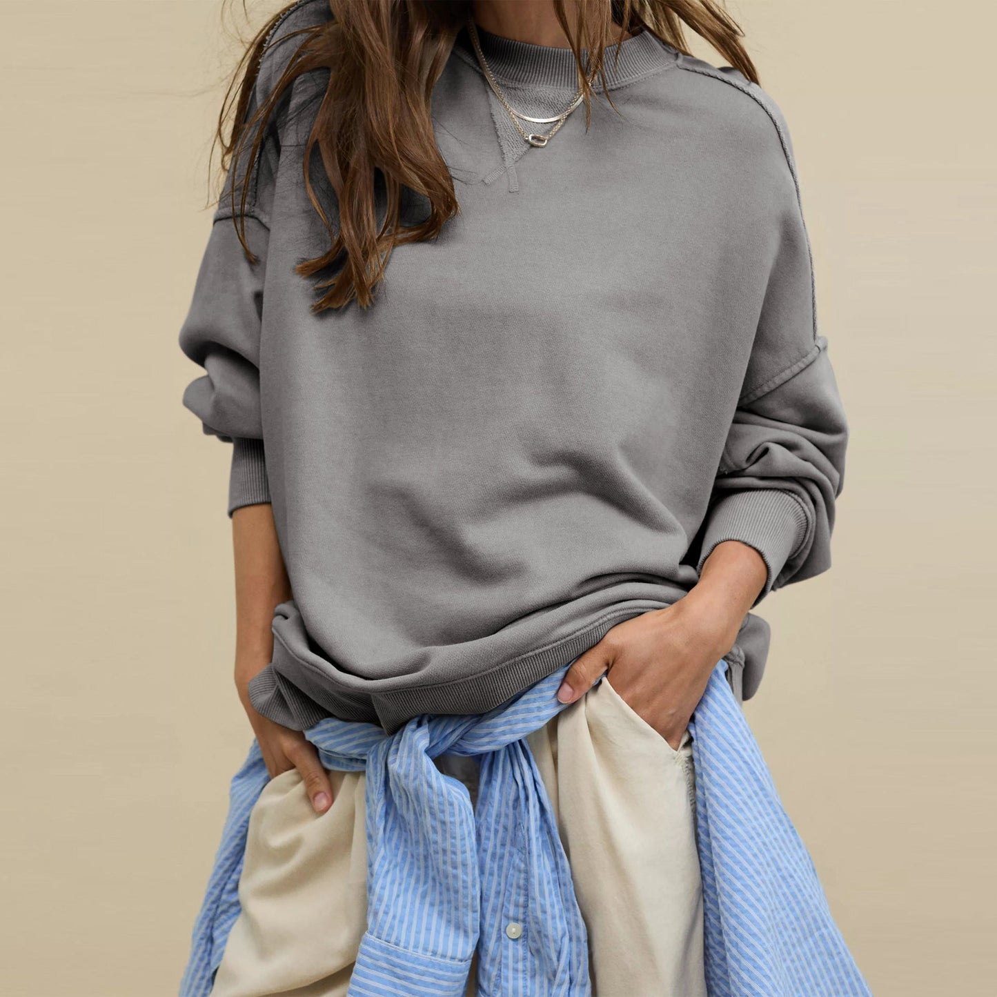 ANNE™ – Sudadera clásica de corte relajado