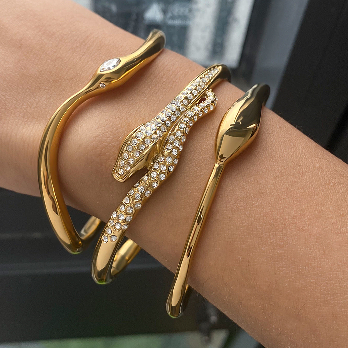 Conjunto de pulseiras Cassian Veyne | Dourado
