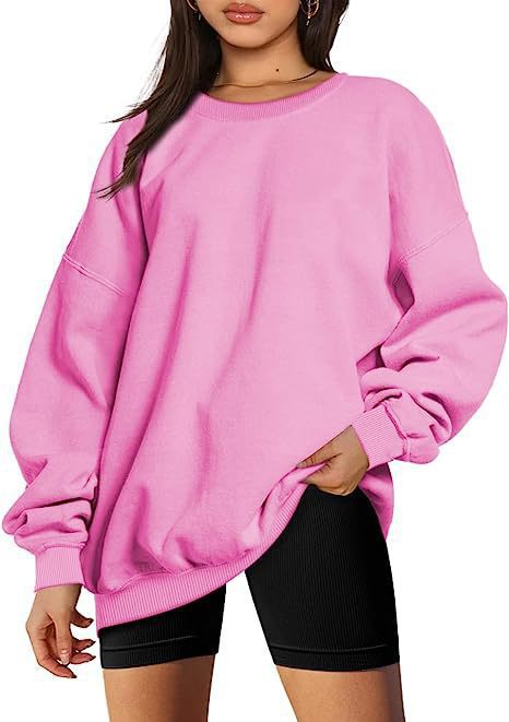 MARINIE™ - Dame Plus Size Oversized Sweatshirt med rund hals