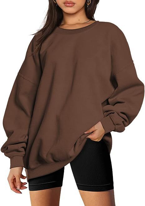 MARINIE™ - Dame Plus Size Oversized Sweatshirt med rund hals