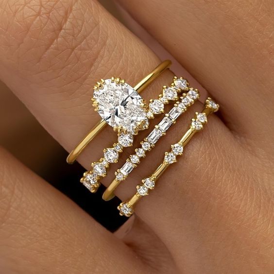 Solène Viremont Ring-Set | Gold
