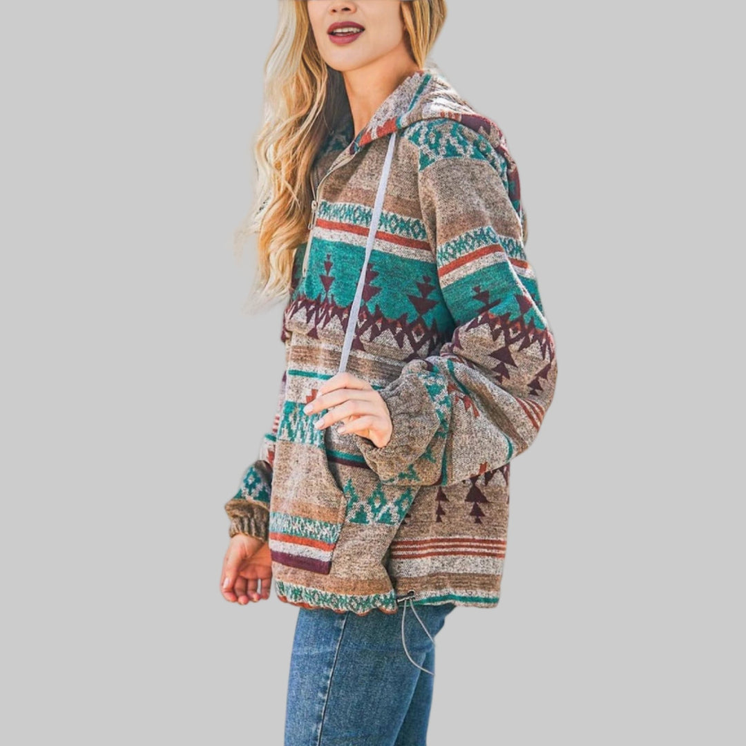 SAKU™ - Moletom com Capuz e Zíper, Manga Longa, Oversized e Confortável