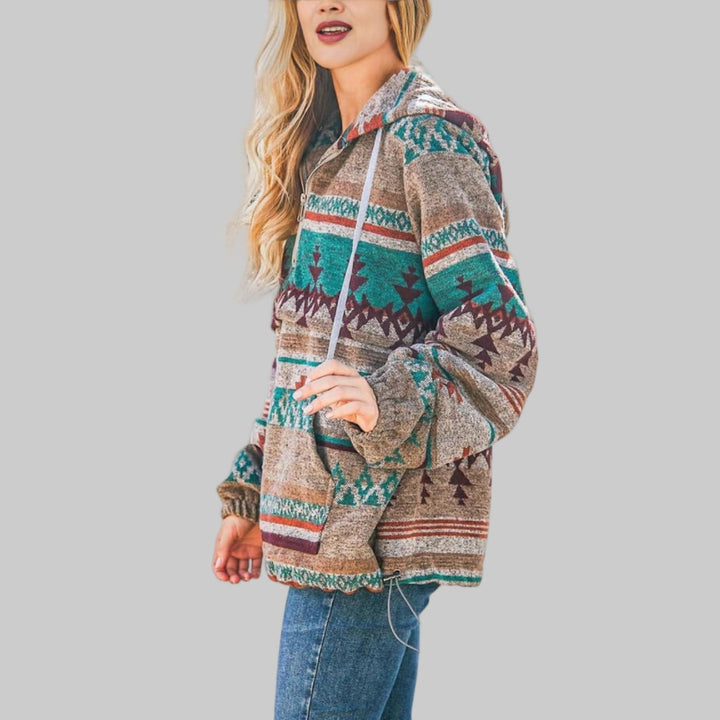 SAKU™ - Moletom com Capuz e Zíper, Manga Longa, Oversized e Confortável