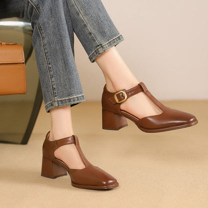 Marcele T-Riemen Lederpumps