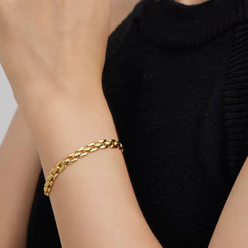 Pulsera de cadena para reloj | Dorado