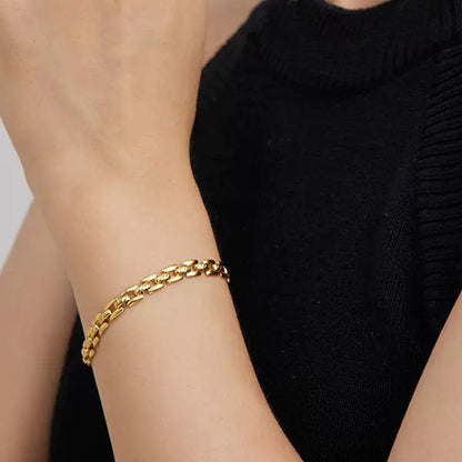 Pulsera de cadena para reloj | Dorado
