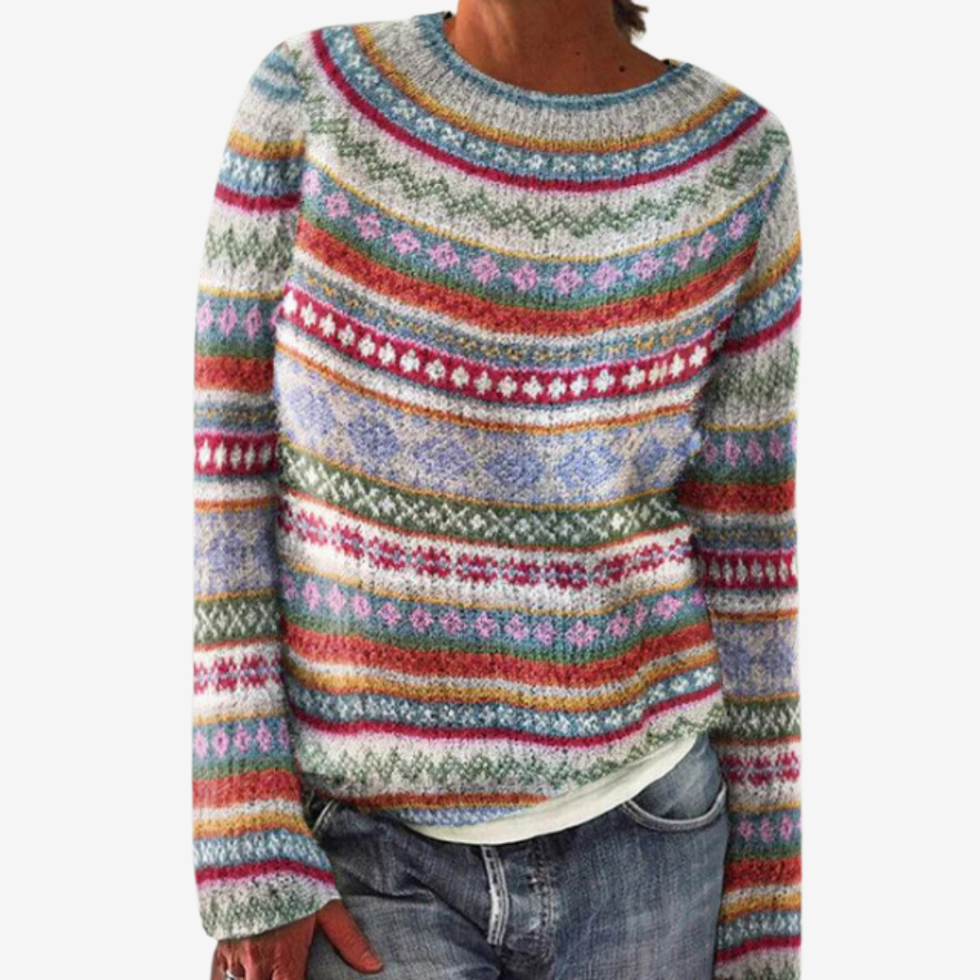 Manón™ Mehrfarbiger gestreifter Pullover