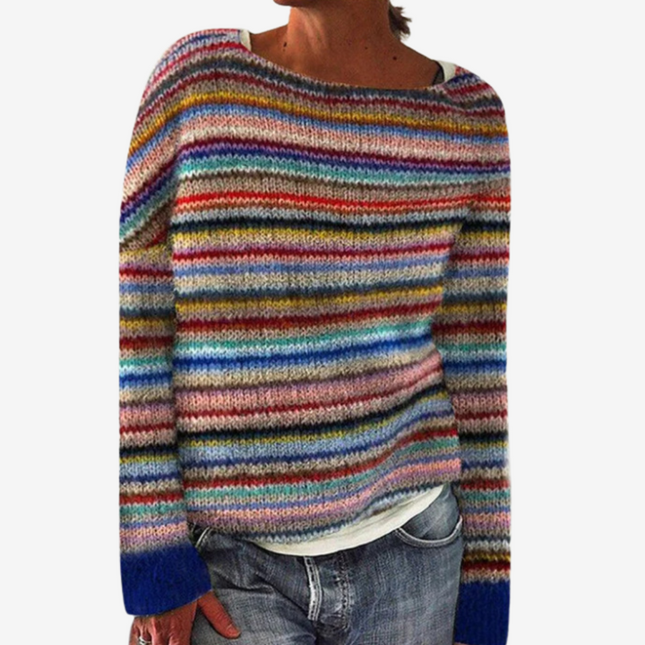 Manón™ Mehrfarbiger gestreifter Pullover