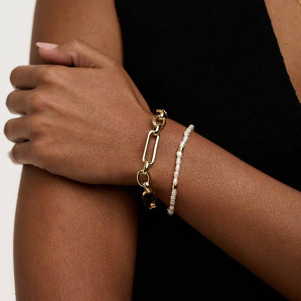 Link T-Bar-armbånd | Guld