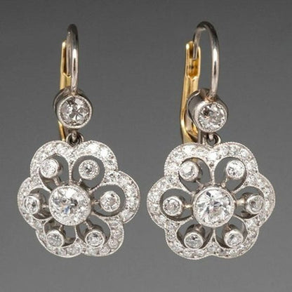 Pendientes Retro Mandala de Cristal