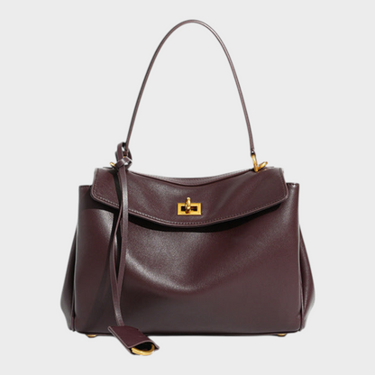 Libby | Minimalistische luxuriöse Handtasche aus weichem Leder