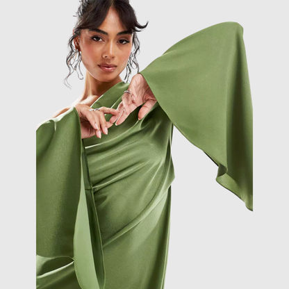 ROSALINE | SATIN FLOW MAXIKJOLE
