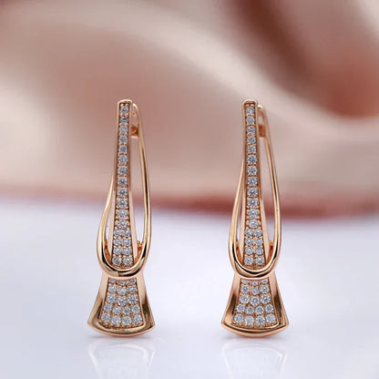 Pendientes de cristal Radiant Layers | Dorado