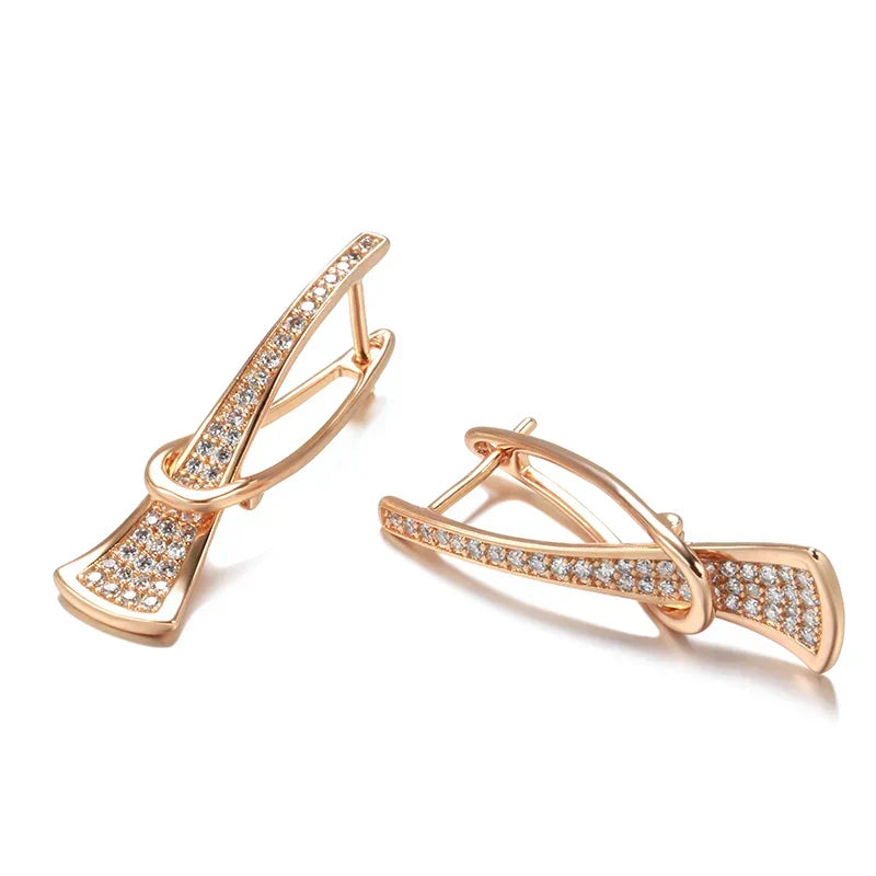 Pendientes de cristal Radiant Layers | Dorado