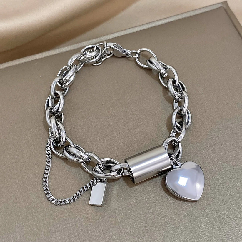 Pulseira Heartened Chunky | Dourado