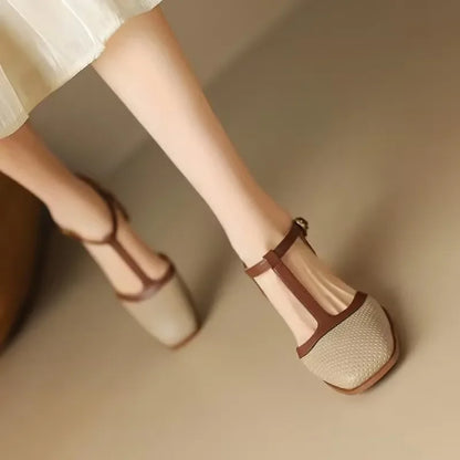 Isava-Mid-Heels aus echtem Leder