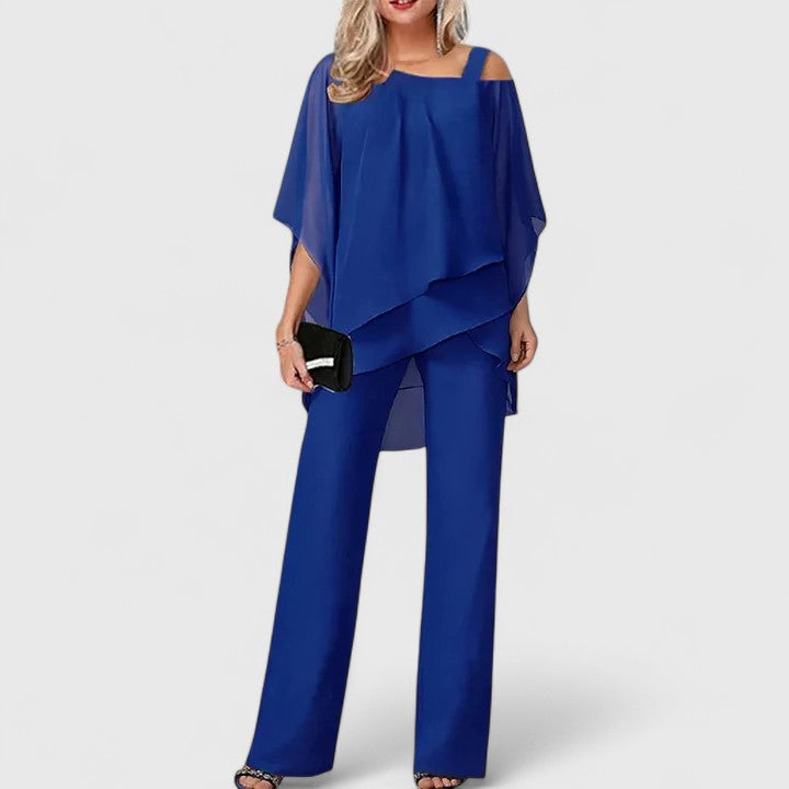 Serenity | Elegante conjunto de pantalón de dos piezas