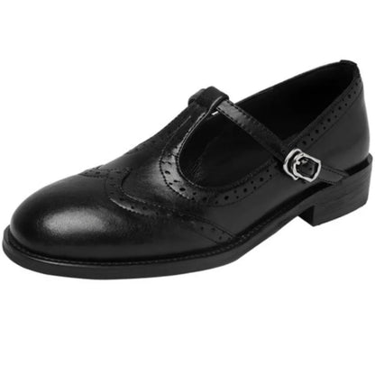Sapatilhas Mary Jane elegantes com tira em T