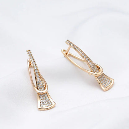 Pendientes de cristal Radiant Layers | Dorado