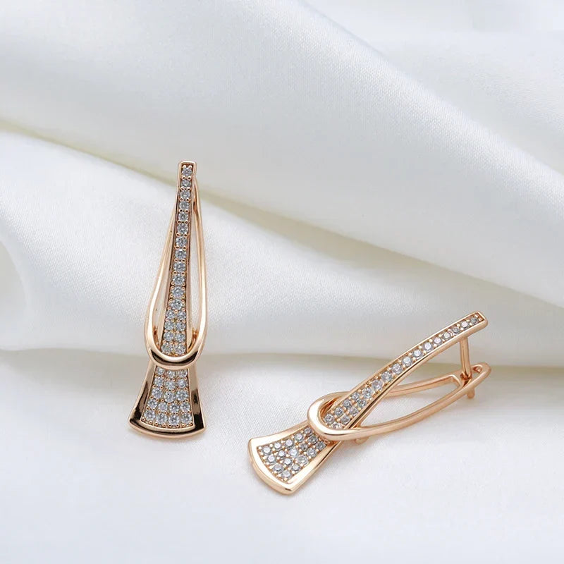 Pendientes de cristal Radiant Layers | Dorado